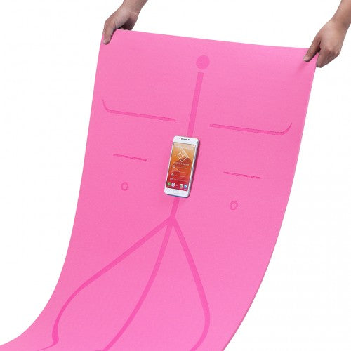 Kono TPE Non-Slip Classic Yoga Mat - Plum