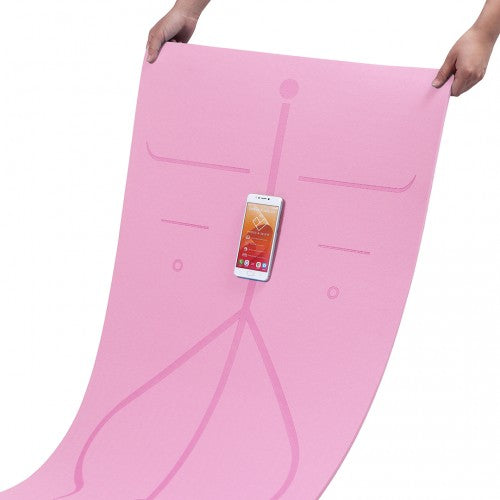 Kono TPE Non-Slip Classic Yoga Mat - Pink