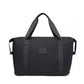 Kono Two Pieces Expandable Durable Waterproof Travel Duffle Bag Set - Black