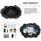Kono Two Pieces Expandable Durable Waterproof Travel Duffle Bag Set - Black