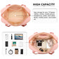 Kono Two Pieces Expandable Durable Waterproof Travel Duffle Bag Set - Pink