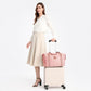 Kono Two Pieces Expandable Durable Waterproof Travel Duffle Bag Set - Pink