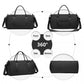 Kono Multi Waterproof Gym Bag Carry On Weekend Bag - Black