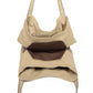 Canvas Shoulder Tote Bag - Khaki