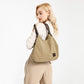 Canvas Shoulder Tote Bag - Khaki