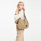 Canvas Shoulder Tote Bag - Khaki