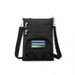 Kono Casual Multi Pocket RFID Blocking Cross Body Bag - Black