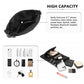Kono Casual Multi Pocket RFID Blocking Cross Body Bag - Black
