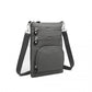 Kono Casual Multi Pocket RFID Blocking Cross Body Bag - Grey