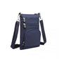 Kono Casual Multi Pocket RFID Blocking Cross Body Bag - Navy