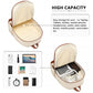 Kono Contrasting Colors Waterproof Casual Backpack With Laptop Compartment - Beige