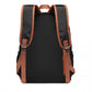 Kono Contrasting Colors Waterproof Casual Backpack With Laptop Compartment - Black