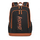 Kono Contrasting Colors Waterproof Casual Backpack With Laptop Compartment - Black