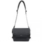 Kono Modern PVC Coated Water Resistant Crossbody - Black