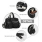 Kono Sleek Multi-Pocket Water-Resistant Crossbody Tote Bag - Black
