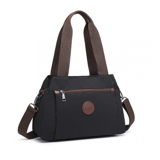 Kono Waterproof Multi-Functional Handbag Cross Body Bag - Black