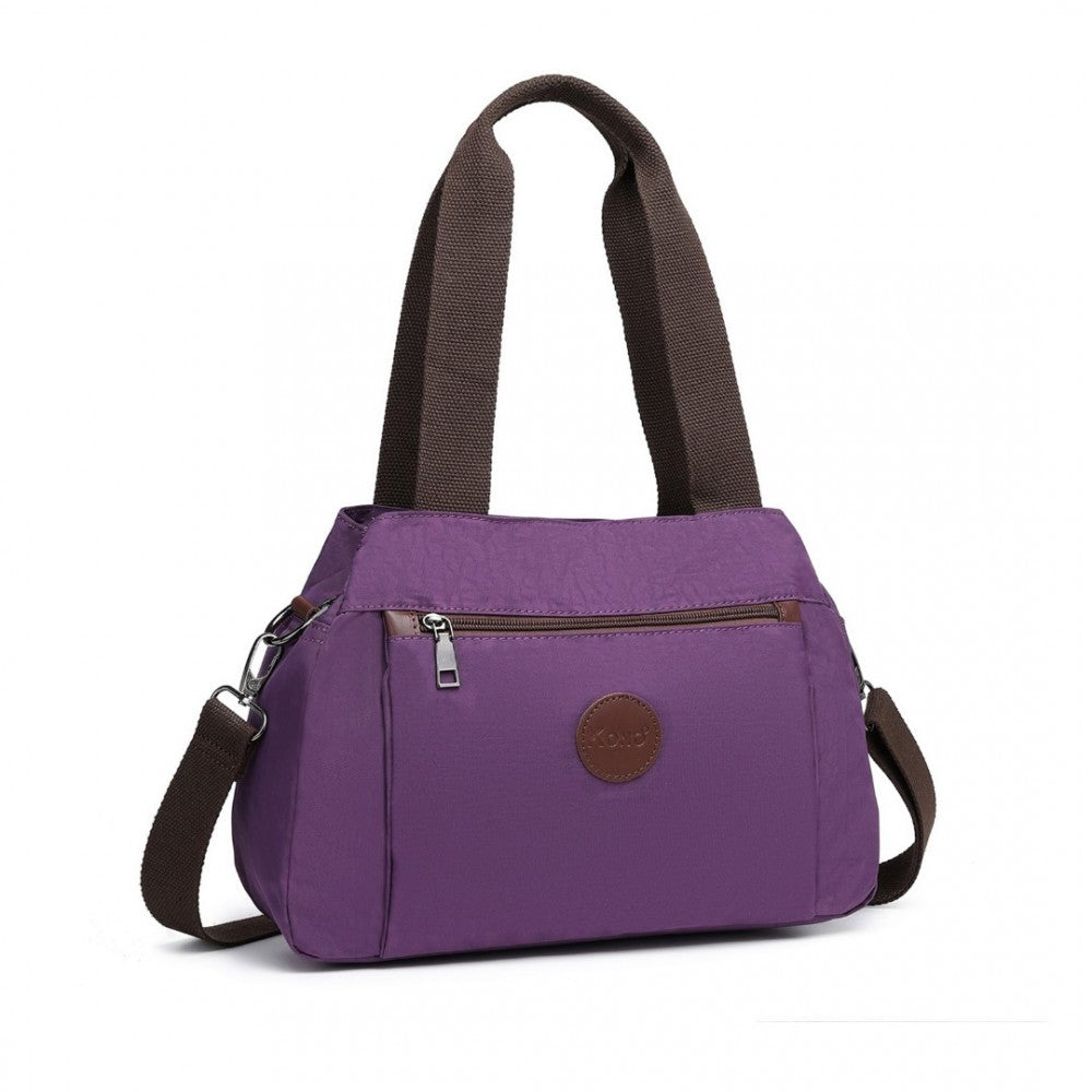 Kono Waterproof Multi-Functional Handbag Cross Body Bag - Purple