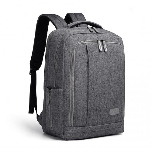 Kono Multi-Compartment Backpack With USB Port - Grey