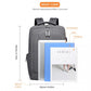 Kono Multi-Compartment Backpack With USB Port - Grey