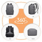 Kono Multi-Compartment Backpack With USB Port - Grey