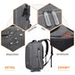 Kono Multi-Compartment Backpack With USB Port - Grey