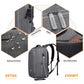 Kono Multi-Compartment Backpack With USB Port - Grey