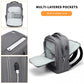 Kono Multi-Compartment Backpack With USB Port - Grey