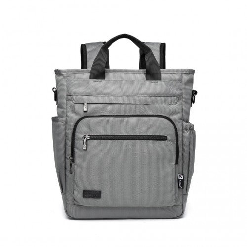 Kono Durable Waterproof Multi Men’s Backpack Shoulder Bag - Black