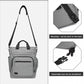 Kono Durable Waterproof Multi Men’s Backpack Shoulder Bag - Black