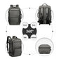 Kono Multifunctional Portable 39L Travel Backpack Cabin Luggage Bag - Grey