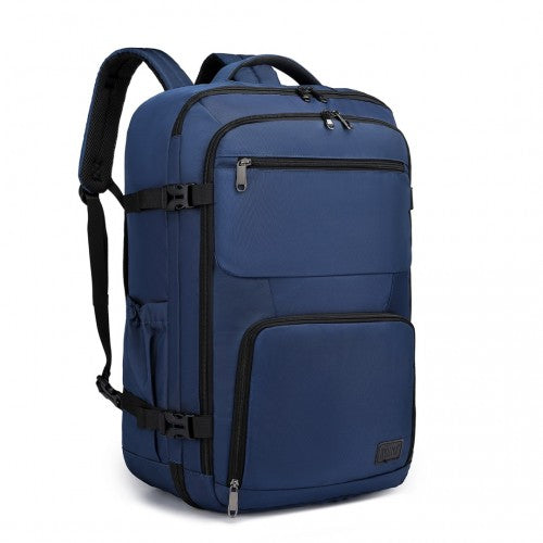 Kono Multifunctional Portable Travel Backpack Cabin Luggage Bag - Navy