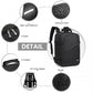 Kono Lightweight 20L Cabin Bag Travel Business Backpack - Black