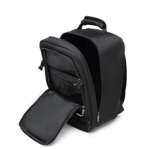 Kono Lightweight 20L Cabin Bag Travel Business Backpack - Black