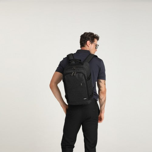 Kono Lightweight 20L Cabin Bag Travel Business Backpack - Black