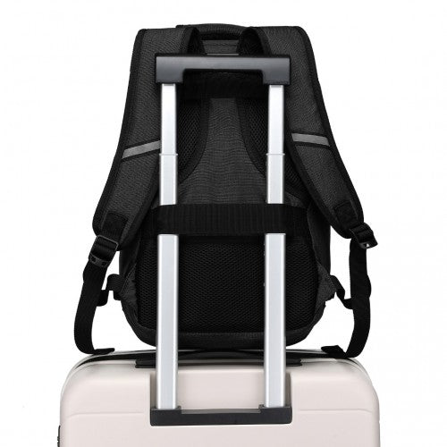 Kono Lightweight 20L Cabin Bag Travel Business Backpack - Black