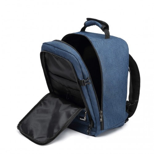 Kono Lightweight 20L Cabin Bag Travel Business Backpack - Navy