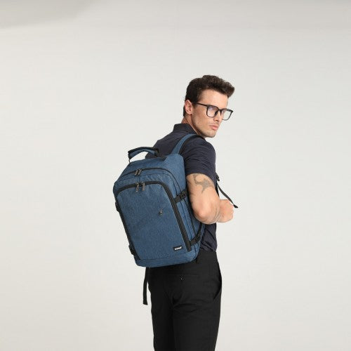 Kono Lightweight 20L Cabin Bag Travel Business Backpack - Navy