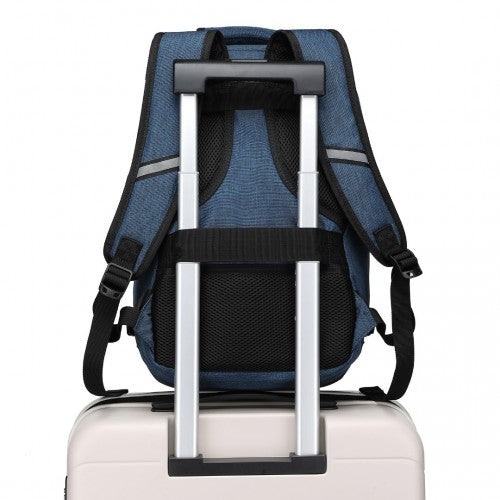 Kono Lightweight 20L Cabin Bag Travel Business Backpack - Navy