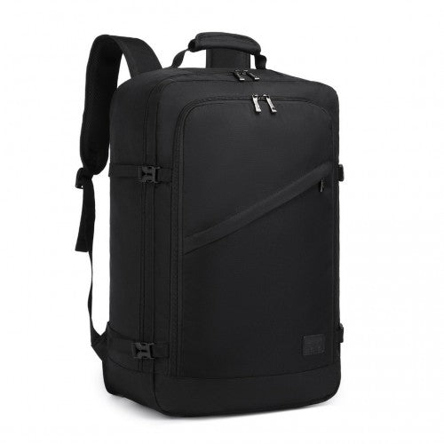 Kono Lightweight Cabin Bag Travel Business Backpack - Black
