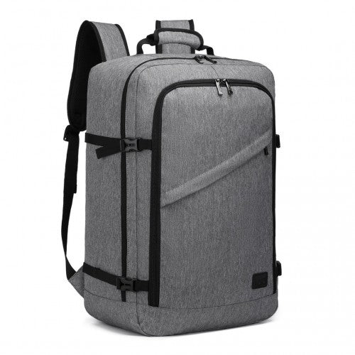 Kono Lightweight Cabin Bag Travel Business Backpack - Grey