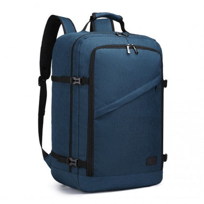 Kono Lightweight Cabin Bag Travel Business Backpack - Navy