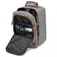 Kono Lightweight Cabin Bag Travel Business Backpack - Grey And Brown