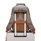 Kono Lightweight Cabin Bag Travel Business Backpack - Grey And Brown