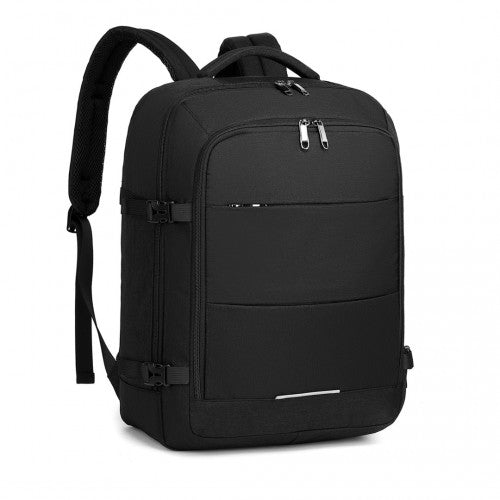 Kono Multi-Level High-Capacity Cabin Bag Travel 30L Backpack - Black