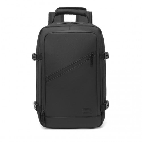 Kono PVC Coated Cabin Bag Carry On Travel Backpack For Under Seat - Black