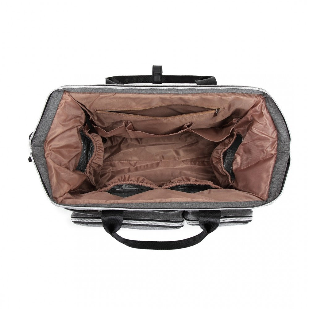 Kono Multi-Compartment Maternity Bag - Grey
