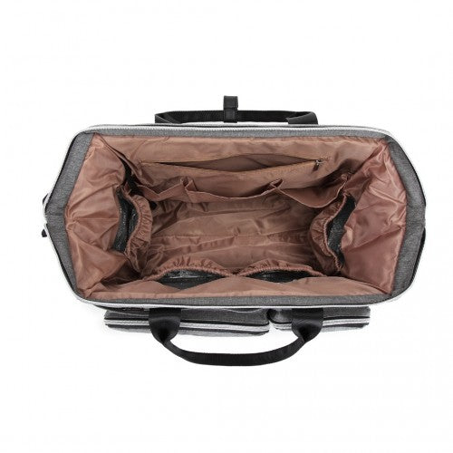 Kono Multi-Compartment Maternity Bag - Grey