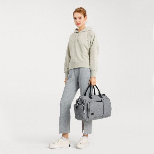 Kono Multi-Compartment Maternity Bag - Grey