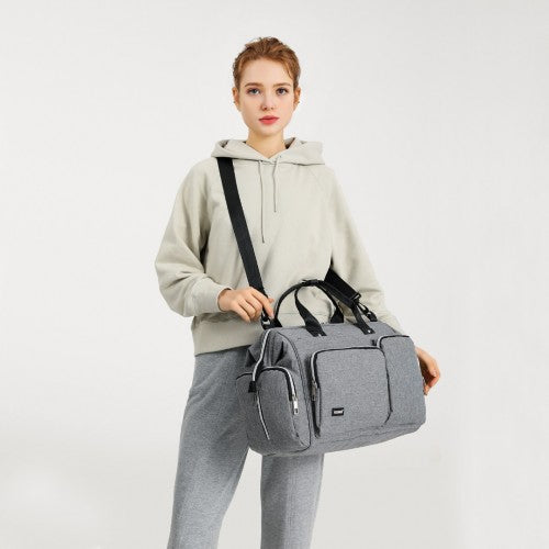 Kono Multi-Compartment Maternity Bag - Grey
