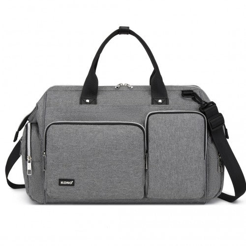 Kono Multi-Compartment Maternity Bag - Grey